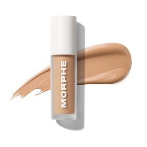 Morphe Wakeup Artist Under Eye Concealer – Lightweight Serum Concealer + Brightening Color Corrector – Hydrating Under Eye Brightener for Dark Circles & Radiant Face Makeup – Cocoa 15N (0.12 oz)(Sandstone 7.5N)