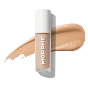 Morphe Wakeup Artist Under Eye Concealer – Lightweight Serum Concealer + Brightening Color Corrector – Hydrating Under Eye Brightener for Dark Circles & Radiant Face Makeup – Beige 6N (0.12 oz)(Sand 5W)