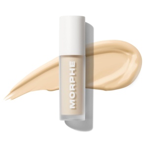 Morphe Wakeup Artist Under Eye Concealer – Lightweight Serum Concealer + Brightening Color Corrector – Hydrating Under Eye Brightener for Dark Circles & Radiant Face Makeup – Cocoa 15N (0.12 oz)(Cream 1W)