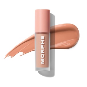 Morphe Wakeup Artist Under Eye Concealer – Lightweight Serum Concealer + Brightening Color Corrector – Hydrating Under Eye Brightener for Dark Circles & Radiant Face Makeup – Cocoa 15N (0.12 oz)(Peach 02)