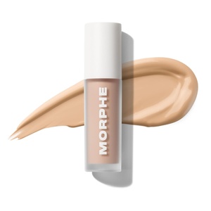 Morphe Wakeup Artist Under Eye Concealer – Lightweight Serum Concealer + Brightening Color Corrector – Hydrating Under Eye Brightener for Dark Circles & Radiant Face Makeup – Cocoa 15N (0.12 oz)(Buff 4C)