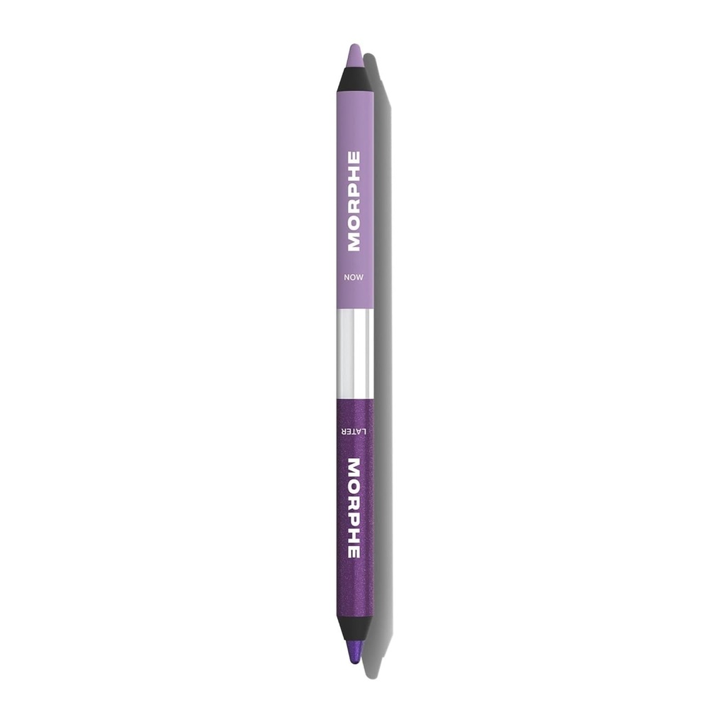image:imageMorphe BiLiner DualEnded Gel Eyeliner Pencil  Matte amp Metallic Eye Liner Duo with Long Lasting Waterproof Color for Precise and Smoked Eye Makeup Looks  Give or Take 004 ozLilacShimmer Purple