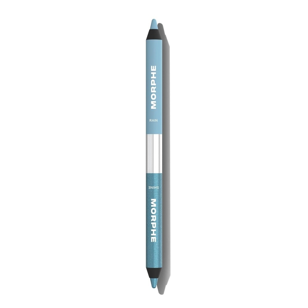 image:imageMorphe BiLiner DualEnded Gel Eyeliner Pencil  Matte amp Metallic Eye Liner Duo with Long Lasting Waterproof Color for Precise and Smoked Eye Makeup Looks  Give or Take 004 ozLight BlueShimmer Blue