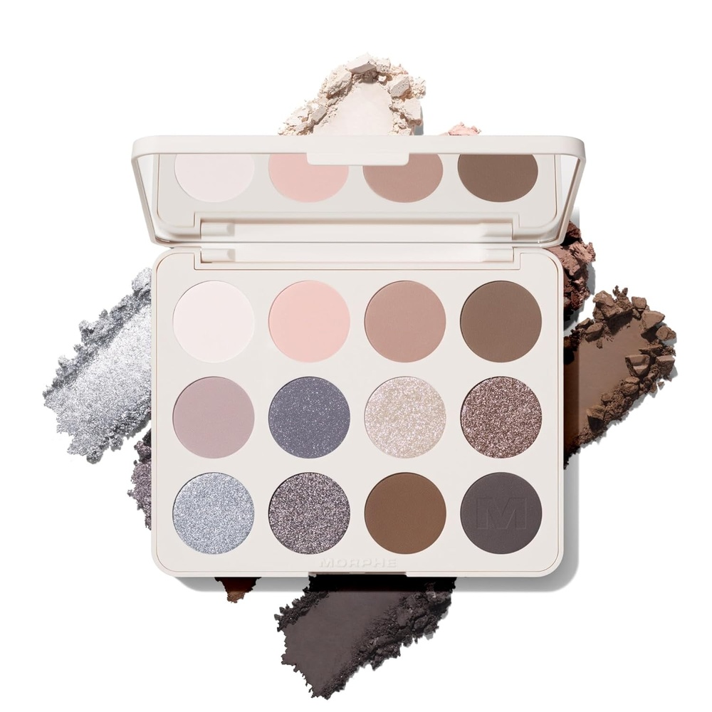 image:imageMorphe ChromaPlus 12Pan Eyeshadow Palette  High Pigment Eye Makeup with Shimmer Matte amp Metallic Eye Shadow  Neutral Eyeshadow Makeup Collection for AllDay Wear  Moon Stone 052 ozMoon Stone