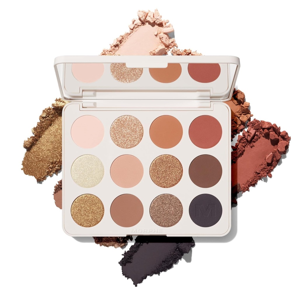 image:imageMorphe ChromaPlus 12Pan Eyeshadow Palette  High Pigment Eye Makeup with Shimmer Matte amp Metallic Eye Shadow  Neutral Eyeshadow Makeup Collection for AllDay Wear  Moon Stone 052 ozchampagne
