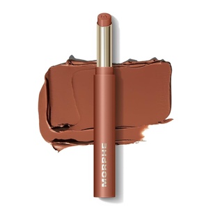 Morphe Lip Filter Hydroplump Soft Matte Lipstick – Plumping Matte Lip Color with Jojoba Oil and Mango Butter – Long Lasting Moisturizing Lipstick for Women – Teddy (0.08 oz)(Souffle)