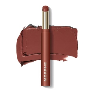 Morphe Lip Filter Hydroplump Soft Matte Lipstick – Plumping Matte Lip Color with Jojoba Oil and Mango Butter – Long Lasting Moisturizing Lipstick for Women – Teddy (0.08 oz)(Suede)