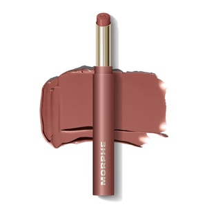 Morphe Lip Filter Hydroplump Soft Matte Lipstick – Plumping Matte Lip Color with Jojoba Oil and Mango Butter – Long Lasting Moisturizing Lipstick for Women – Teddy (0.08 oz)(Whipped)
