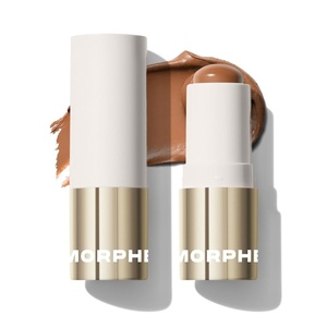 Morphe Sudden Heat Cream Bronzer Stick – Ulta-Creamy Soft Matte Bronzer Makeup & Complexion Stick with Vitamin E + Jojoba Oil – Face Bronzers for Buildable Warmth & Dimension – Ignite (0.28 oz)