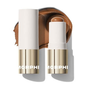 Morphe Sudden Heat Cream Bronzer Stick – Ulta-Creamy Soft Matte Bronzer Makeup & Complexion Stick with Vitamin E + Jojoba Oil – Face Bronzers for Buildable Warmth & Dimension – Spark (0.28 oz)