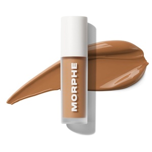 Morphe Wakeup Artist Under Eye Concealer – Lightweight Serum Concealer + Brightening Color Corrector – Hydrating Under Eye Brightener for Dark Circles & Radiant Face Makeup – Toffee 10C (0.12 oz)