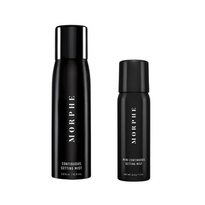 Morphe Continuous Setting Spray for Makeup with a Radiant Finish (2.8 Fl oz) + Morphe Mini Continuous Setting Spray (1.3 oz)